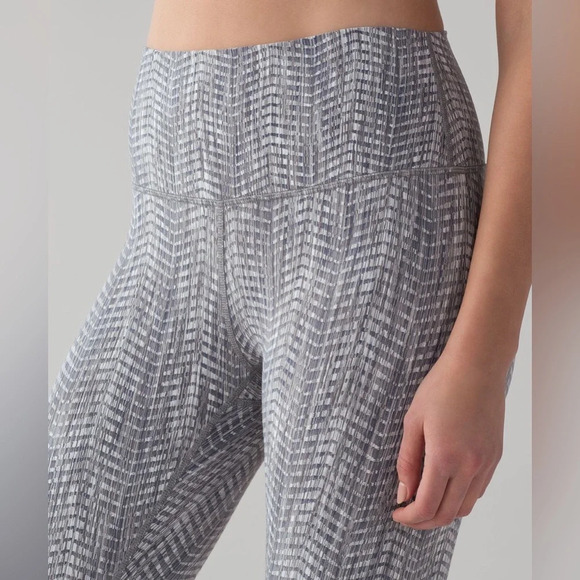 Lululemon Wunder Under Hi-Rise 7/8 Tight *25" Luon Arrow Battleship Silver - Picture 3 of 9